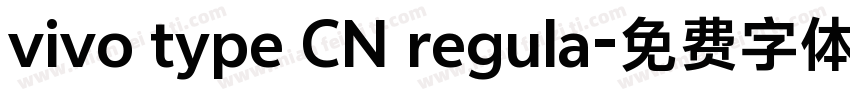 vivo type CN regula字体转换